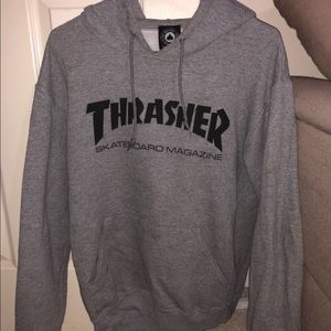Gray thrasher hoodie